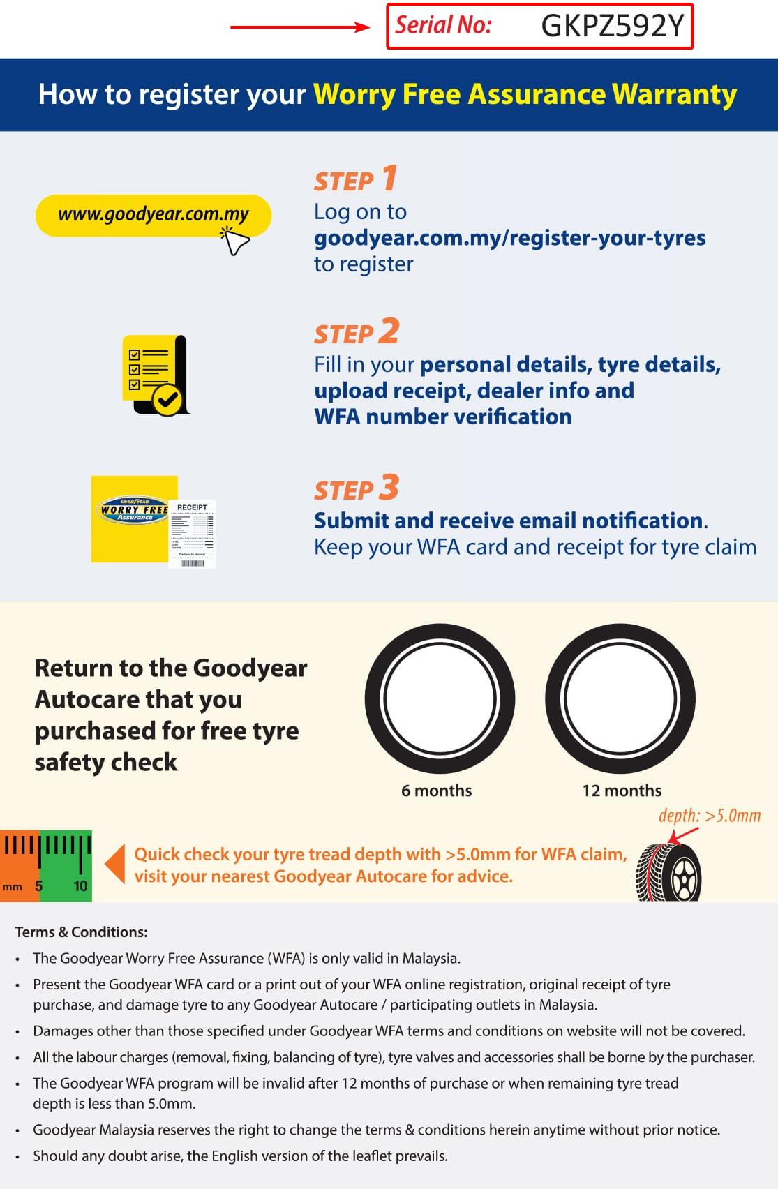 Register Your Tyres GOODYEAR